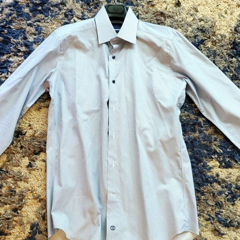 David Donahue Blue Dress Shirt